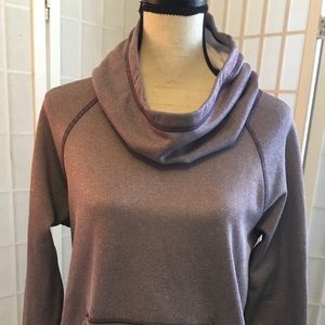 Lucy funnel neck lt purple sweatshirt S/M fleece